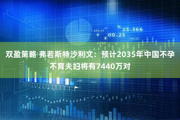 双盈策略 弗若斯特沙利文：预计2035年中国不孕不育夫妇将有7440万对
